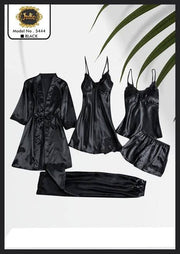 Premium Silk Nighty Set – Free Size (1 Piece)